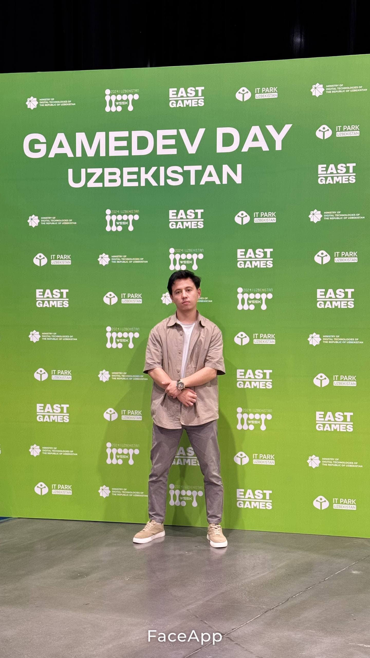 Sunnatbek Yusupov at GameDev Day Uzbekistan, organized by IT Park